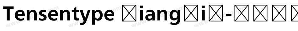 Tensentype XiangSiJ字体转换